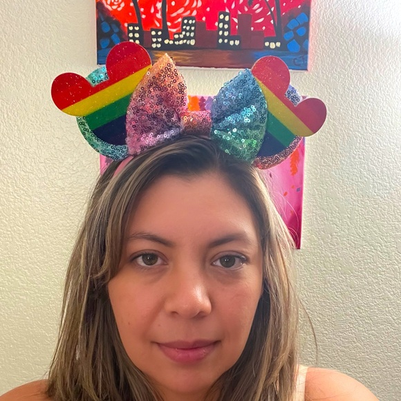 Pride Rainbow Mickey/Minnie Ears NWOT - Picture 3 of 3